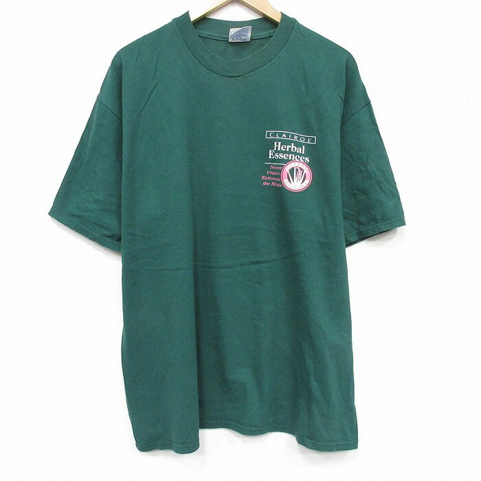 樂天商城 - 【中古】古着 ヘインズ 半袖 ビンテージ Tシャツ メンズ 大きいサイズ コットン クルーネック USA製 緑 26apr03