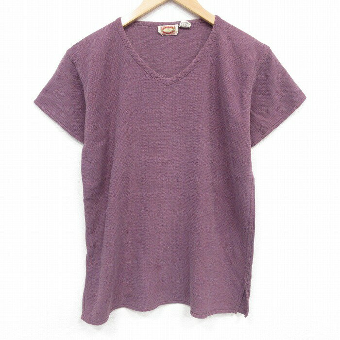 樂天商城 - 【中古】古着 バナナパブリック 80s 半袖Tシャツ メンズ 薄エンジ コットン Vネック 無地 ヴィンテージ アメカジ ストリート カジュアル きれいめ ヴィンテージ【spe】 26apr04
