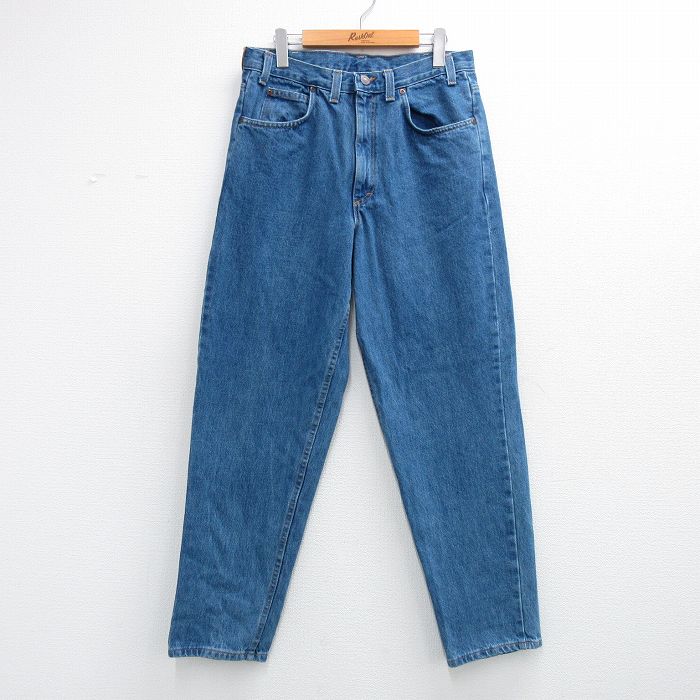 Rakuten - 【中古】古着 90s TODAYSNEWS ジーンズ メンズ 90年代 テーパード デニム 紺 USA製 コットン アメカジ ストリート カジュアル きれいめ ヴィンテージ【spe】 26apr08