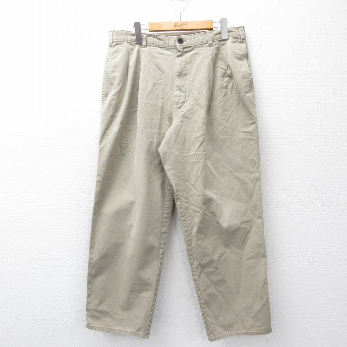 乐天商城 - 【中古】古着 ドッカーズ パンツ メンズ 90年代 90s コットン タロン ベージュ 26apr10