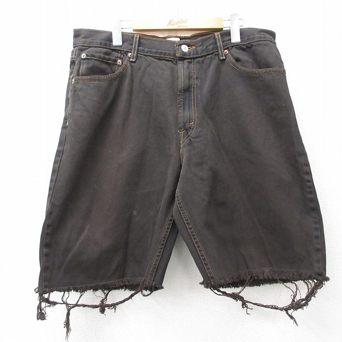 Rakuten - 【中古】古着 リーバイス Levis 550 ショート パンツ ショーツ メンズ コットン 濃茶系 26apr14