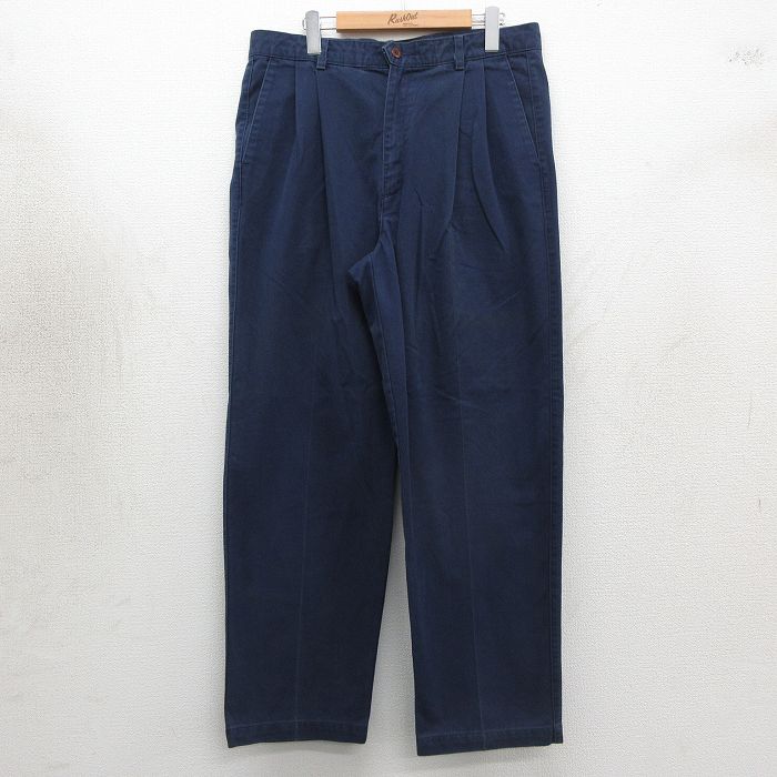 Rakuten - 【中古】古着 ドッカーズ パンツ メンズ 00年代 00s コットン 紺 26apr30