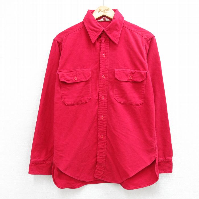 乐天商城 - 【中古】古着 ウールリッチ richmeister 長袖 ヘビー フランネル シャツ メンズ 70年代 70s 赤【spe】 26apr30