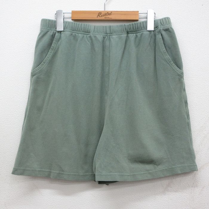 Rakuten - 【中古】古着 カベラス ショート イージー パンツ ショーツ メンズ 00年代 00s コットン 緑 26may09