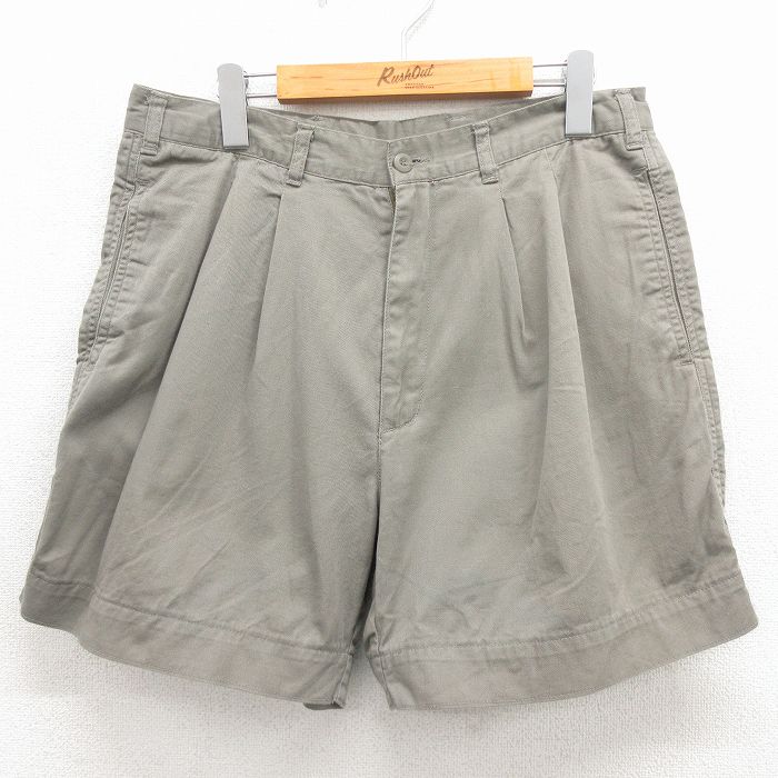 Rakuten - 【中古】古着 ドッカーズ ショート パンツ ショーツ メンズ 90年代 90s コットン ベージュ系【spe】 26may11