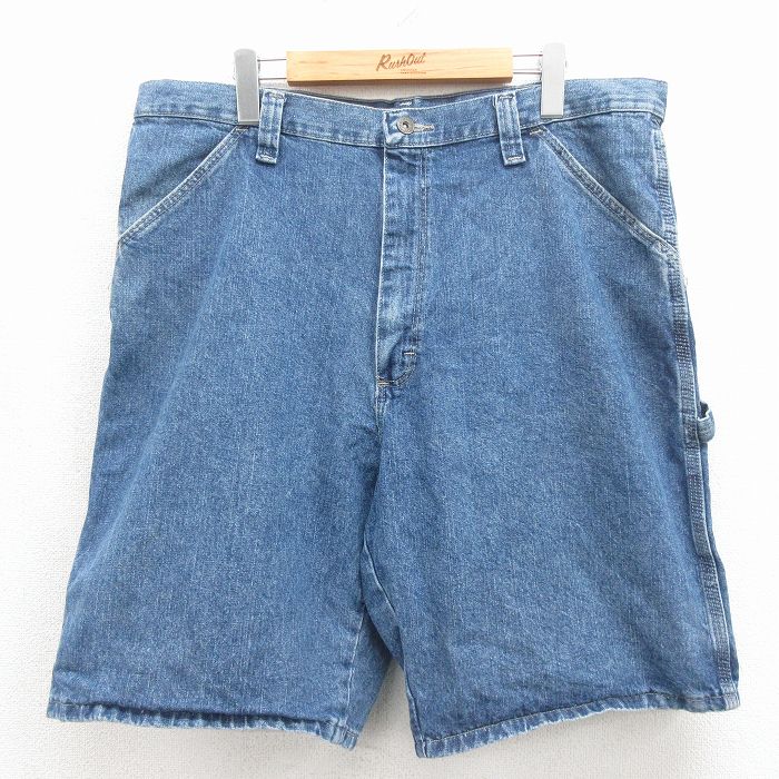 樂天商城 - 【中古】古着 ラングラー ショート ペインター パンツ ショーツ メンズ コットン 紺 デニム 26may11