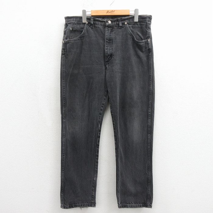 Rakuten - 【中古】古着 ラングラー ジーンズ メンズ 90年代 90s コットン USA製 ブラック デニム【spe】 26may18