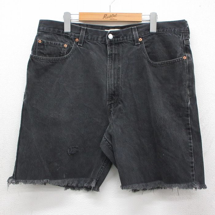 Rakuten - 【中古】古着 リーバイス Levis 550 ショート パンツ ショーツ メンズ コットン ブラック デニム 26may18