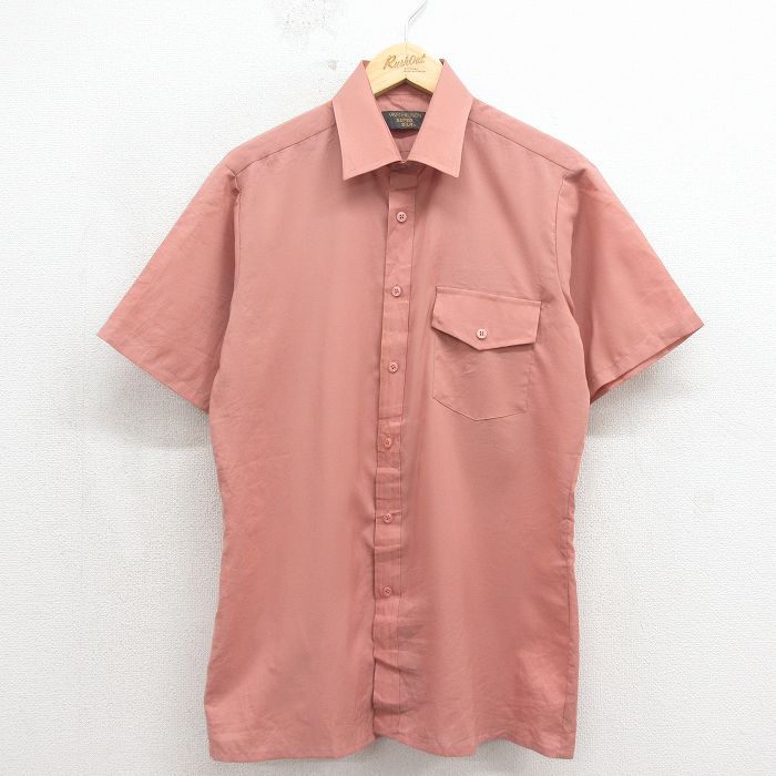 Rakuten - 【中古】古着 バンヒューセン 半袖 シャツ メンズ 80年代 80s ピンク 26may19