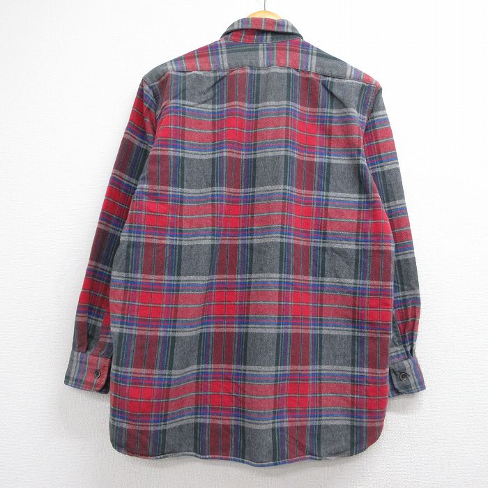 【中古】古着 エルエルビーン 90s 長袖フランネルシャツ メンズ Lサイズ 相当 チェック 赤 90年代 レッド ヴィンテージ アメカジ ストリート カジュアル きれいめ レトロ rushout-10752101 古着屋RushOut サンプル画像3