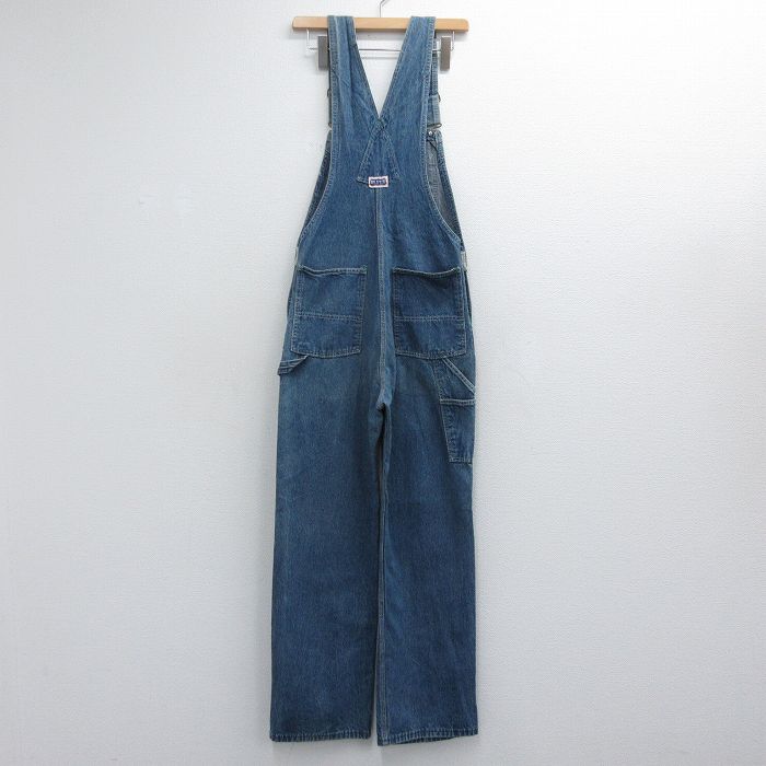 【中古】古着 90s オーバーオール メンズ ネイビー W30 ヴィンテージ ジーンズ デニム オールインワン アメカジ ストリート カジュアル きれいめ レトロ オールド rushout-10753780 古着屋RushOut サンプル画像3