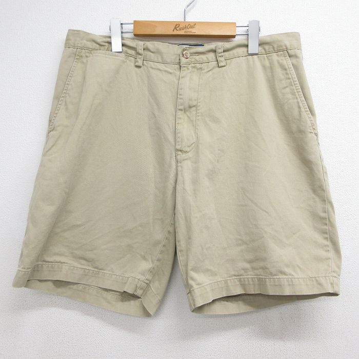 古着 ラルフローレン ブランド ショート チノ パンツ チノパン ショーツ メンズ 90年代 90s PROSPECT コットン ベージュ 26jul08