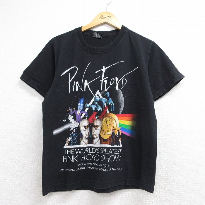 【中古】古着 ピンクフロイド長袖パーカーメンズLサイズブラックスウェット フーディー バンドTee ロックンロール アメカジ ストリート カジュアル きれいめ ヴィンテージ レトロ