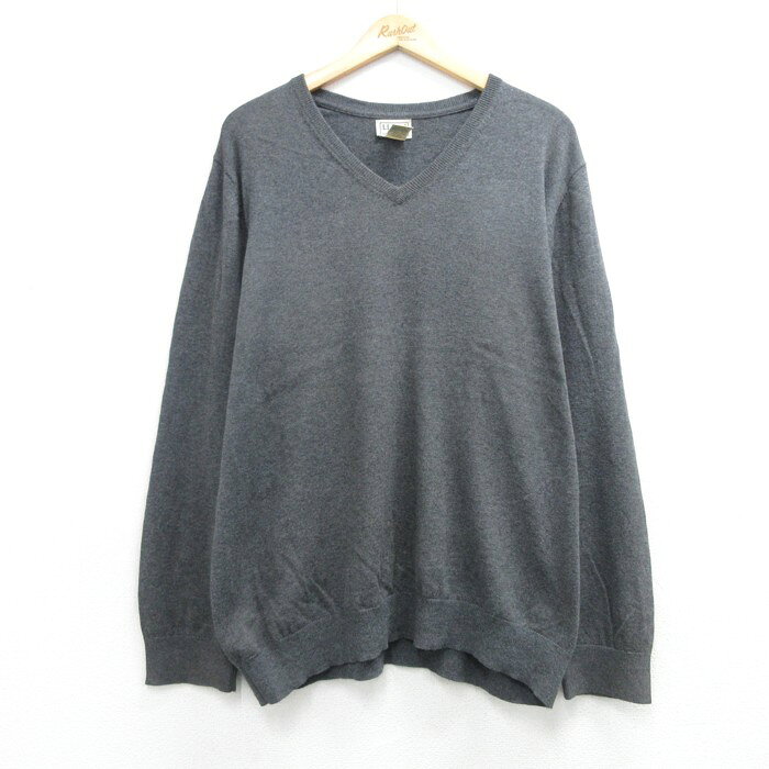 商品紹介L.L.Beanの00年代長袖セーターが入荷しました。上品なグレーのVネックで、カシミヤの柔らかな肌触りが魅力です。メンズXL相当のゆったりとしたシルエットで、一枚でも重ね着でも様になる一着。古着ならではの味わいと、アウトドアブランドらしい実用性を兼ね備えたセーターです。コンディション SABC コンディション：A（程度良好） 【状態追記】●良好。 サイズ 表記サイズXL 参考サイズメンズXL相当実寸サイズ(cm)着丈（肩から裾）71cm / 着幅（脇から脇）63cm / 肩幅48cm / 肩袖丈（肩から袖先）64cm / 脇袖丈（脇から袖先）48cm ※ 表記サイズ：商品のタグに記載してあるサイズ※ 実寸サイズ：実際に当店で測ったサイズ 商品詳細 素材コットン95%・カシミヤ5% メール便不可 画像枚数の都合上、目立つダメージのみ掲載し、目立たないダメージは省略することがございます。着こなしの参考（コーデイラスト）L.L.BeanのグレーVネックセーターは、シンプルながら品のある色味で、様々なスタイルに馴染む万能アイテムです。メンズ・90sアメカジL.L.Beanセーター × ブラックワイドパンツでモノトーンカジュアルグレーのVネックセーターを主役に、黒のワイドパンツを合わせた、ゆったりとしたワントーンコーデです。インナーに白Tシャツをのぞかせ、抜け感のあるレイヤードスタイルに。メンズ・フェス・イベントL.L.Beanセーター × グレーワイドパンツでリラックスストリートグレーのVネックセーターに、同系色のグレーワイドパンツを合わせた、リラクシーなトーンオントーンスタイルです。インナーに白Tシャツをのぞかせ、軽やかな抜け感を演出。レディース・ジェントルマンカジュアルL.L.Beanセーター × ベージュコットンパンツで上品カジュアルグレーのVネックセーターに、ベージュのコットンパンツを合わせた、落ち着きのある上品カジュアルコーデです。シンプルに一枚で着こなし、すっきりとした印象に。※イラストはイメージです。モデルの着用感・プリント・配色など実物と異なる場合があります。必ず商品画像・実寸・コンディションをご確認ください。イラストの小物は付属しません。 ■ カテゴリから探す古着のエルエルビーン ニットをみる00年代の古着ニットをみる古着のメンズ ニットをみる古着のアウトドア メンズをみる ■ 店長おすすめ！今週の注目商品エルエルビーン 00s 長袖セーター カーキ メンズXL相当 | 古着エルエルビーン 00s 長袖Tシャツ グレー メンズXL相当 | 古着L.L.Bean 00s 長袖セーター ラムズ グレー メンズXL相当 | 古着VAN HEUSEN 00s 長袖シャツ ポプリン グレー メンズXL相当 | …【1点物・現品限り】この商品は一点物です。次回の入荷はございません。実店舗および他モールと在庫を共有しているため、ご注文のタイミングにより品切れとなる場合がございます。