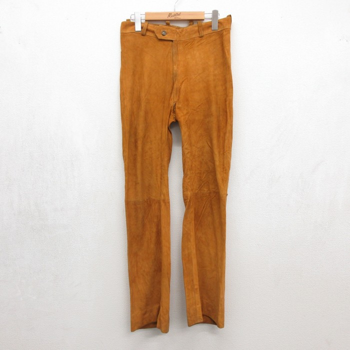 JUST LEATHER VINTAGE ブーツカットレザーパンツ ブラウン 楽天市場】レザーパンツ ブーツカット（メンズファッション）の通販