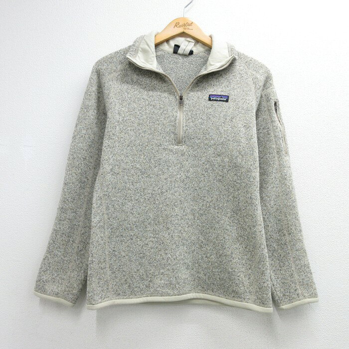 古着 パタゴニア patagonia 長袖 ハーフジップ レディース ジャケット ベターセーター ポリエステル グレー 霜降り 26oct02
