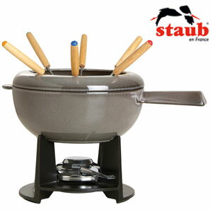 【送料無料】staub(ストウブ)　ミックスフォンデュセット　40509-584/グレー/チョコフォンデュ/チーズフォンデュ