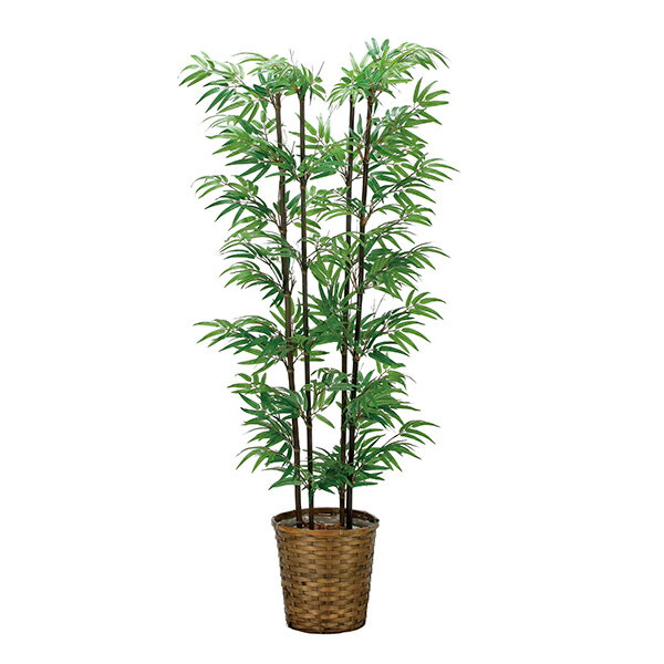 アートグリーン 人工観葉植物 光触媒 光の楽園 黒竹1.6(幹：天然黒竹)