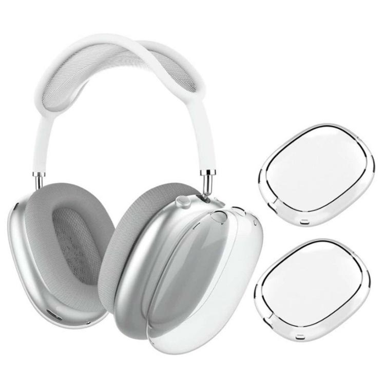 RUSHUP楽天市場店のMax カバー イヤホン ケース ヘッドホンカバー×4 TPU素材 耐衝撃 ケース Max Airpods Airpods 保護カバー 指紋防止 max ヘッドホン 軽量 傷防止 airpods マックス 持ちやすい cover ソフトカバー エアポッズ 4個セット｜アングル2