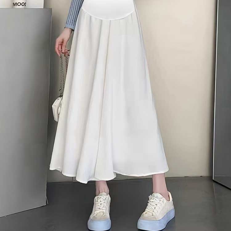 マタニティ ガウチョ パンツ 涼感 ワイドパンツ フレアパンツ スカンツ スカーチョ ガウチョパンツ ロング丈 マタニティパンツ マタニティウェア 大きいサイズ ゆったり 楽ちん 美シルエット 送料無料 ルーズ カジュアル 妊娠初期 産前 産後 春夏 サラサラ 涼しい