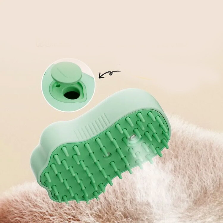 ペットブラシ 猫 ブラシ ペットティーザー 蒸し猫ブラシ 蒸気ペットブラシ 噴霧 ピ...