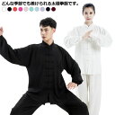 太極拳服 カンフー服 長袖 メンズ レディース 太極拳 カンフー衣装 表演服 武術 演出服 練習用 上下セット チャイナ服 男女兼用 春秋 送料無料