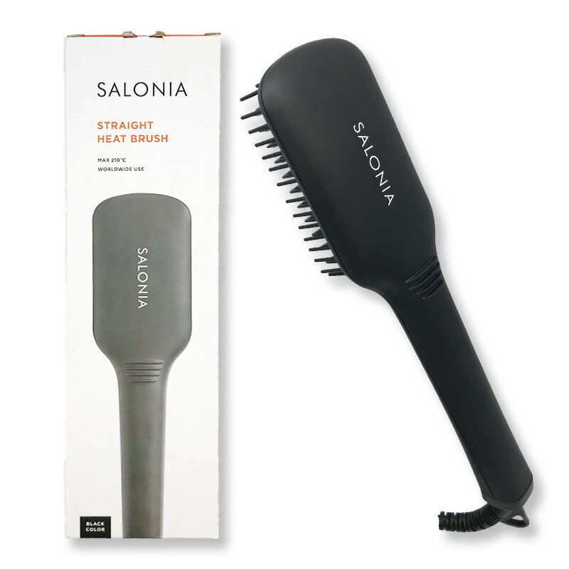 SALONIA サロニア ストレートヒートブラシ SL-012BK ブラックのサムネイル