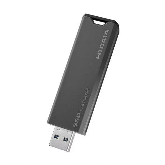 IO-DATA アイ・オー・データ SSPS-US1GR/Y 外付けSSD 1TB USB-A接続 スライド式 グレー×ブラック