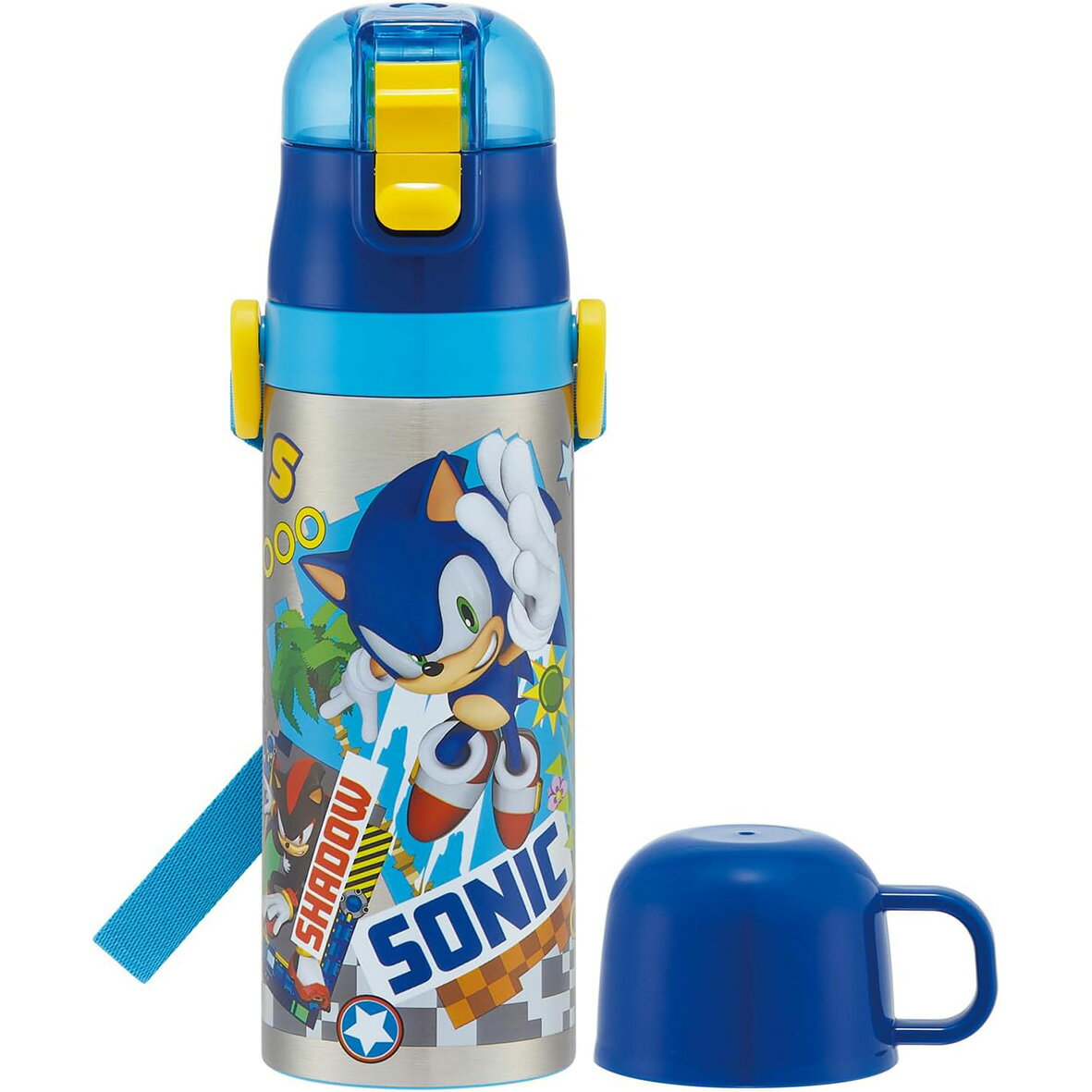 Rakuten - スケーター(Skater) 水筒 子供用 2WAY 直飲み 470ml コップ飲み 430ml ソニック 男の子 ステンレス 保温保冷 軽量 スポーツボトル キッズ こども SKDC4-A