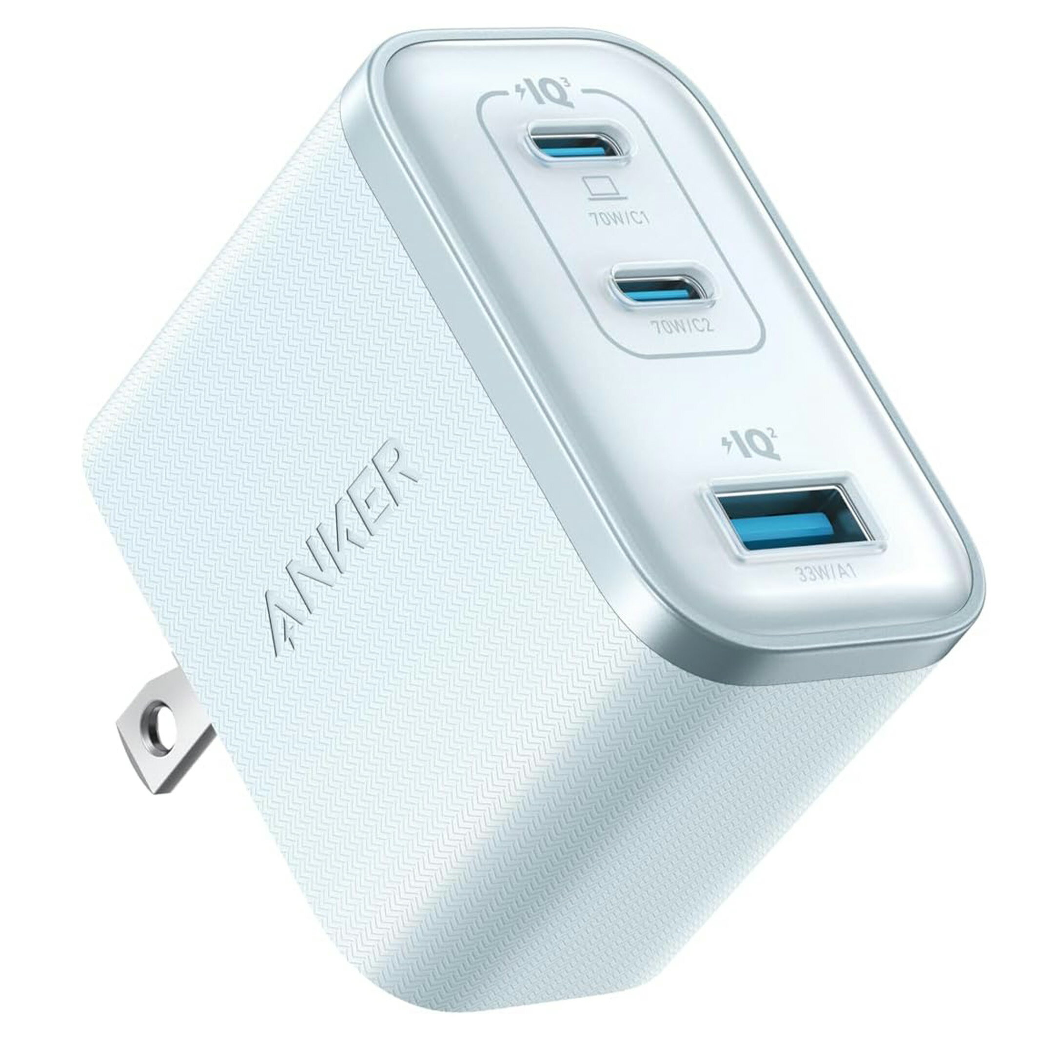 乐天商城 - Anker Nano Charger (70W, 3 Ports) ブルー