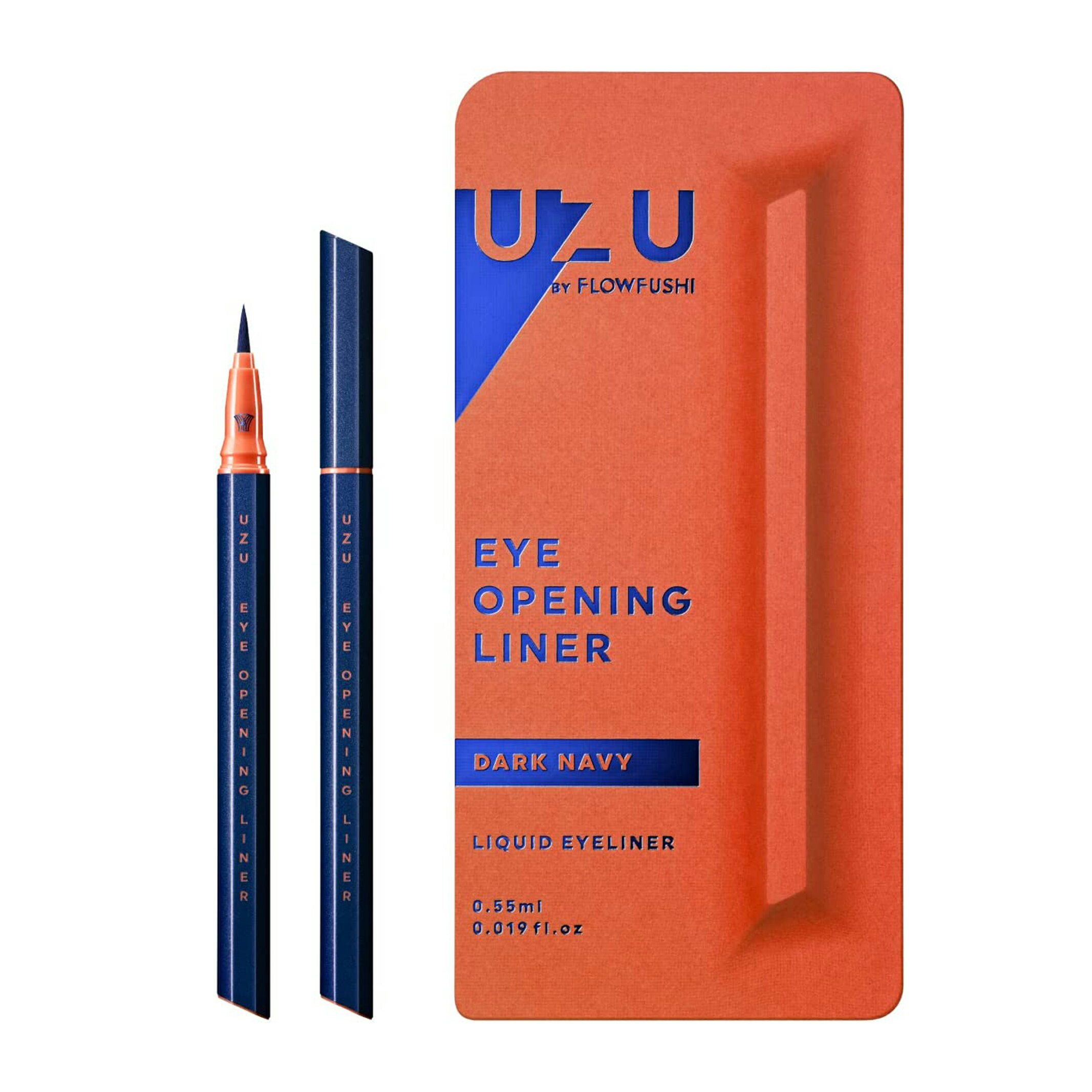 UZU BY FLOWFUSHI ウズ フローフシ アイオープニングライナー ダークネイビー EYE OPENING LINER GRAY LIQUID EYELINER