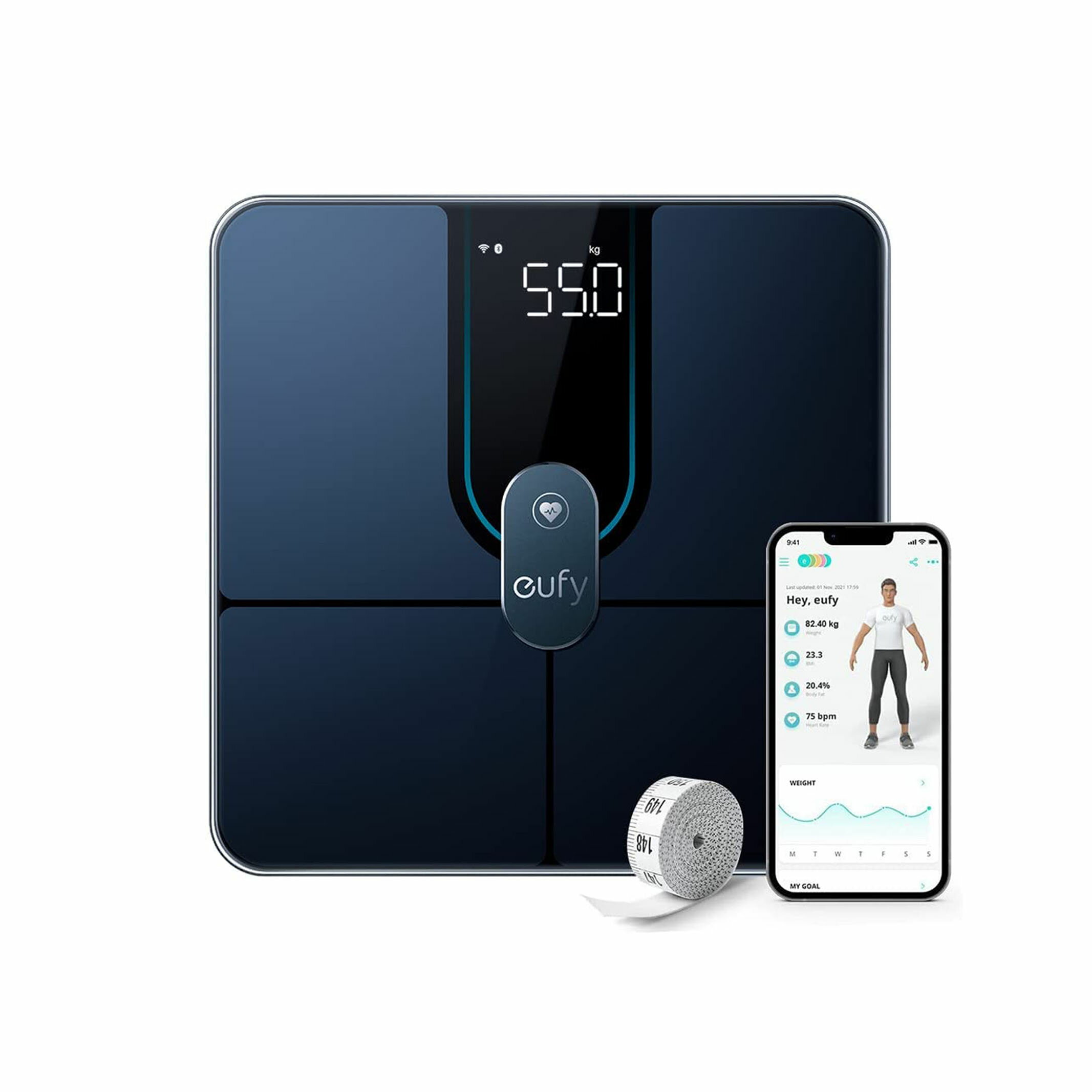 Anker Eufy Smart Scale P2 Pro ブラック 体重体組成計