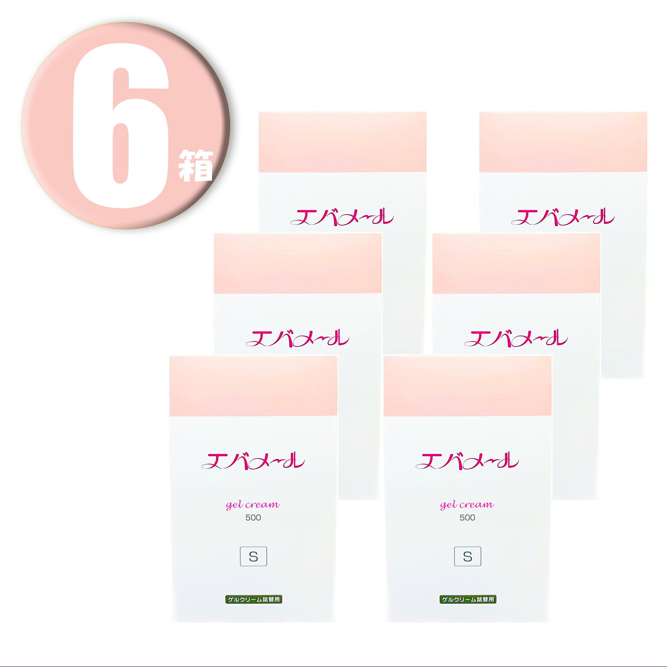 (6箱) エバメール ゲルクリーム Sタイプ 詰替用 500g ×6箱 evermere gel cream