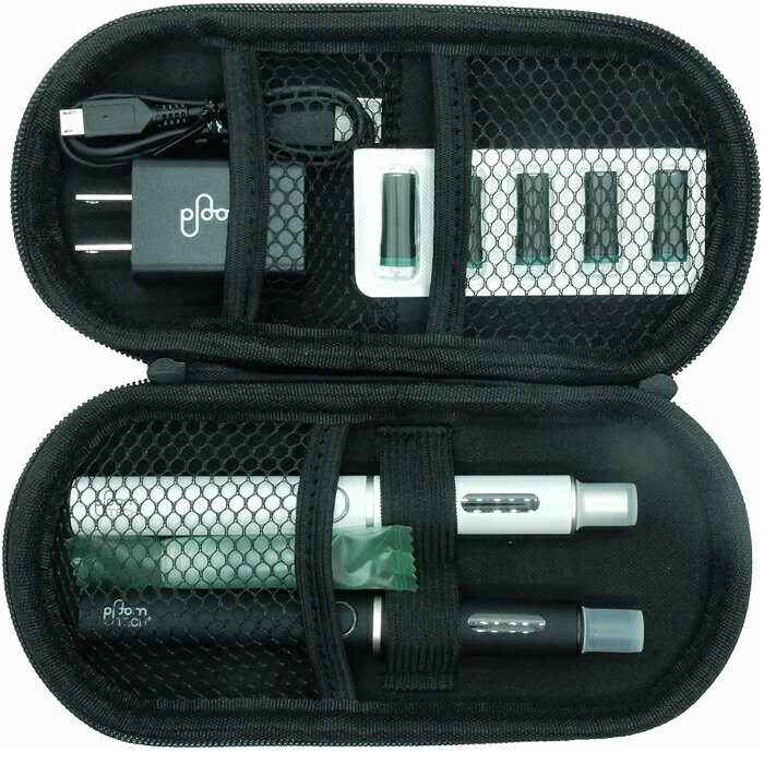 Ploom X ADCANCED �ץ롼�२�å��� ���ɥХ󥹥� �б� �Żҥ��Х� ��Ǽ������ �磻�ɥ����� �ɿ� �Ѿ׷� ���� ���� (�֥�å�)