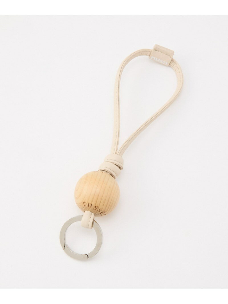 【SALE／60%OFF】【再値下げ】レザーキーリング[ウッドパーツ] russet ラシット ファッション雑貨 チャーム・キーチェーン ブルー ブラック【RBA_E】【送料無料】[Rakuten Fashion]