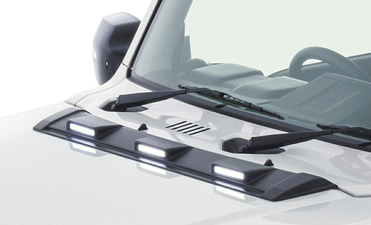 JAOS ボンネットディフレクター 塗装品 マットブラック ジムニー JB64系　B036513MB