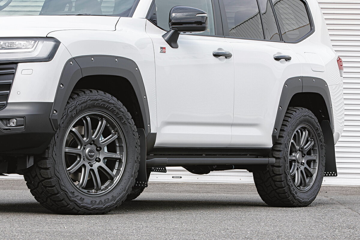 JAOS フェンダーガーニッシュ type-X 塗装品 マットブラック ランドクルーザー 300系 GR SPORT　B13505..