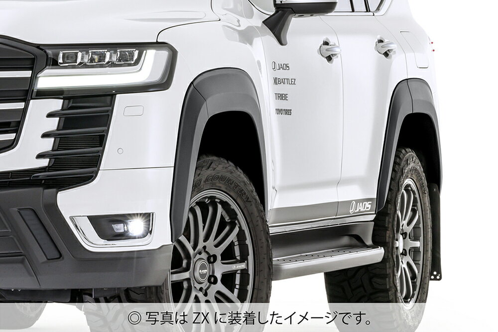 JAOS オーバーフェンダー type-S 塗装品 マットブラック ランドクルーザー 300系 GR SPORT　B133052MB