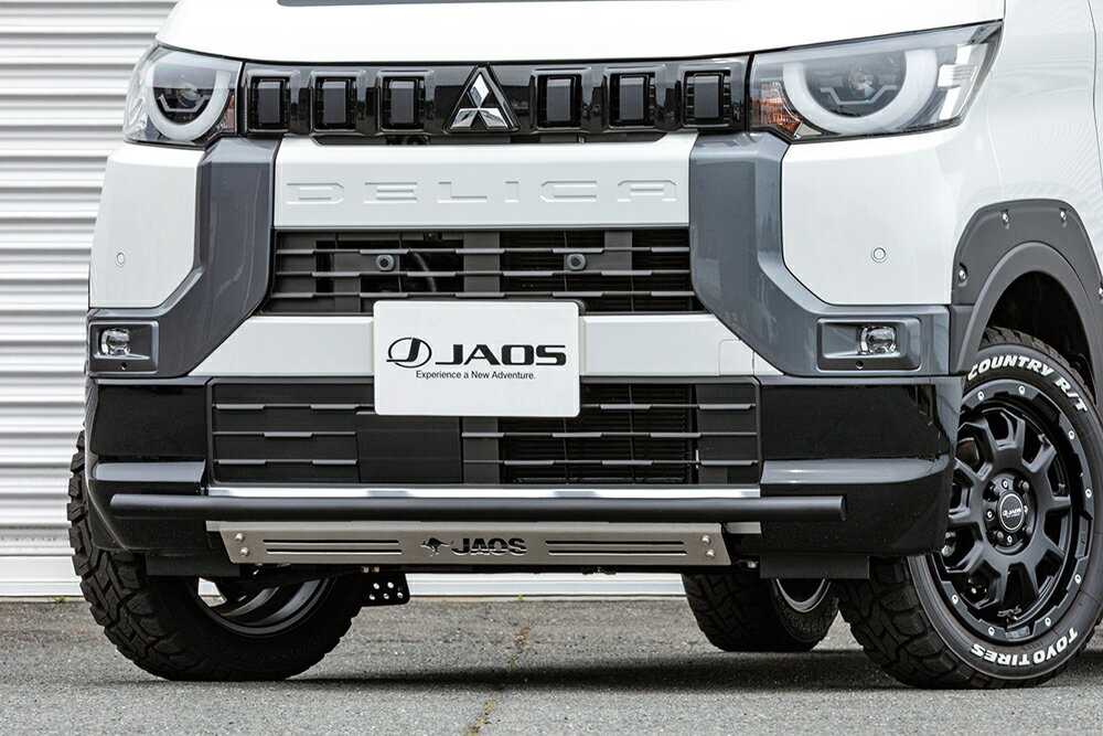 JAOS フロントスキッドバー ブラック／ブラスト デリカミニ　B150392C