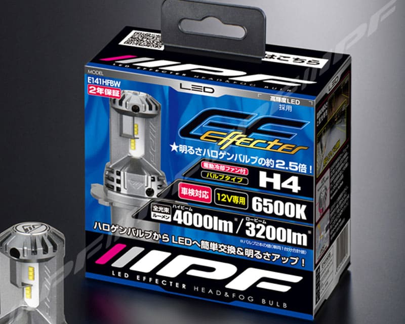 IPF LED ���ե������� �إåɡ��ե��� �Х�� 6500K���꡼����E141HFBW��H4 6500K���ϥ�4000lm/����3200lm