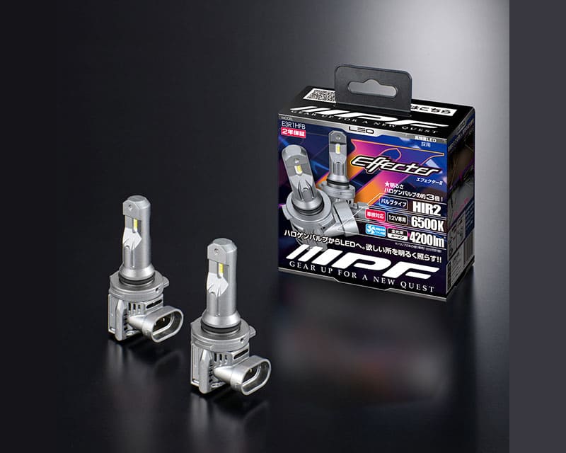 IPF LED エフェクター2 ヘッド＆フォグ バルブ 6500Kシリーズ　E3R1HFB　HIR2　6500K　4200lm