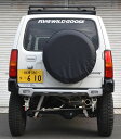 ジムニー用 スペアタイヤカバー黒無地(純正タイヤサイズ 175/80R16・195/80R15共用)