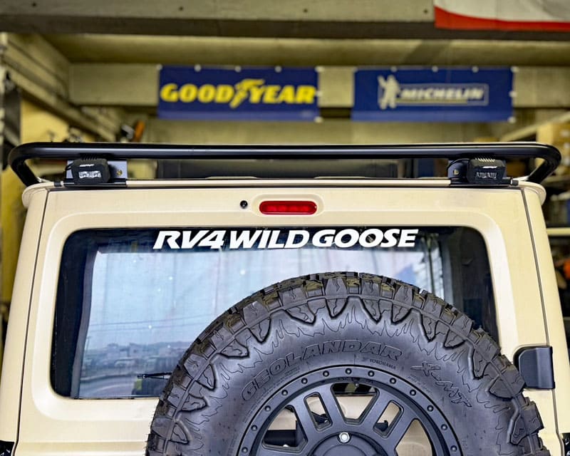 RV4 WILD GOOSE カッティングステッカー Lサイズ