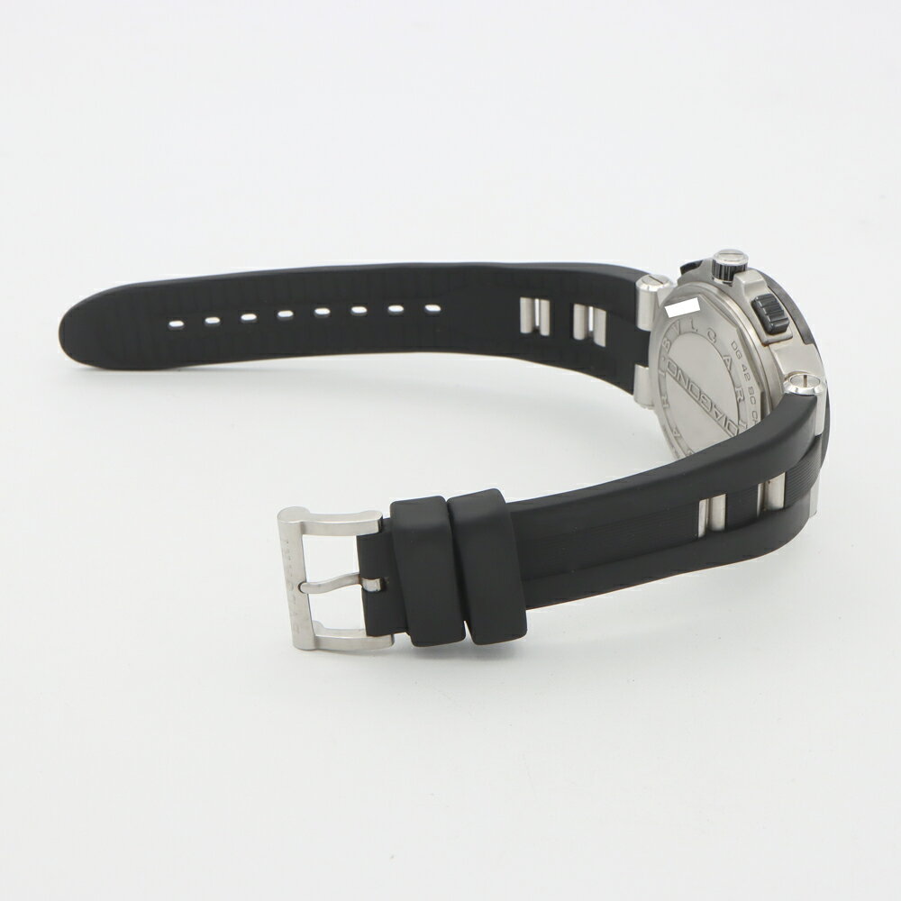 BVLGARI ブルガリ ディアゴノ セラミック DG42SCCH クロノグラフ デイト 100m防水 黒 ブラック CE セラミック SS ステンレス 純正ベルト 純正尾錠 メンズ 自動巻き【6ヶ月保証】【腕時計】【中古】