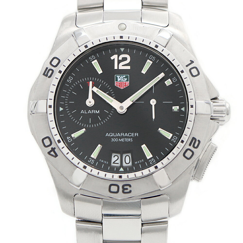 電池交換済 TAG Heuer タグホイヤー アクアレーサー WAF111Z BA0801 デイト  ...