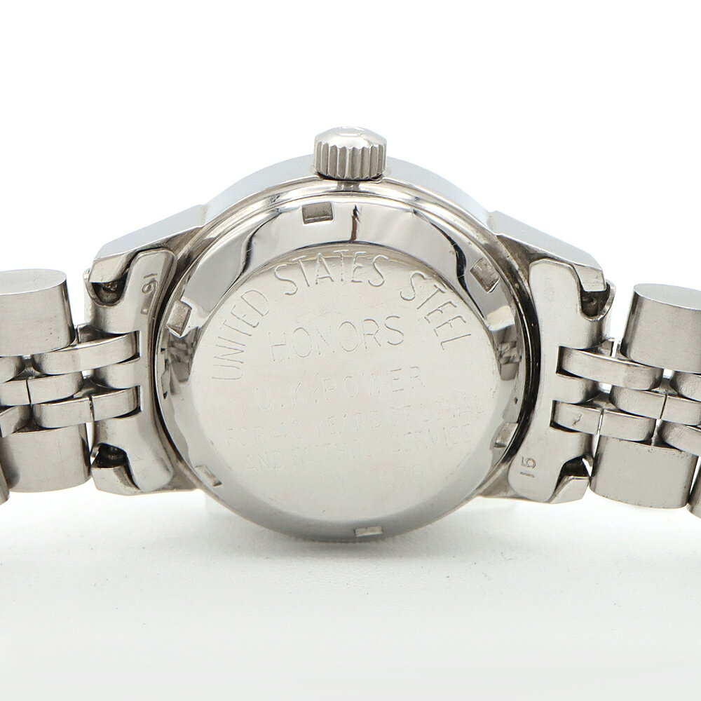 OMEGA オメガ DeVille デビル USS 566.0045 Cal.683 17石 デイト シルバー SS ステンレス レディース 手巻き アンティーク ヴィンテージ デヴィル【腕時計】【中古】