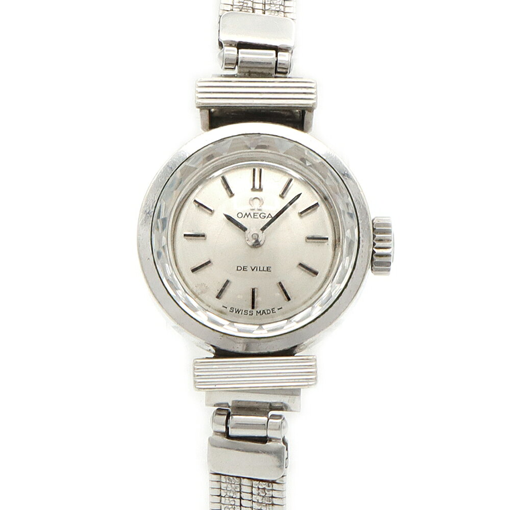 乐天商城 - OMEGA オメガ DeVille デビル カットガラス 511.279 Cal.485 17石 シルバー SS ステンレス レディース 手巻き デヴィル アンティーク ヴィンテージ【腕時計】【中古】
