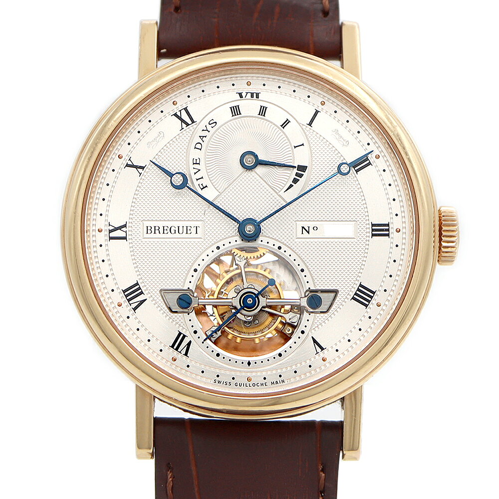 内部点検済 Breguet ブレゲ クラシック トゥールビヨン 5317 パワーリザーブ 裏スケ シ ...