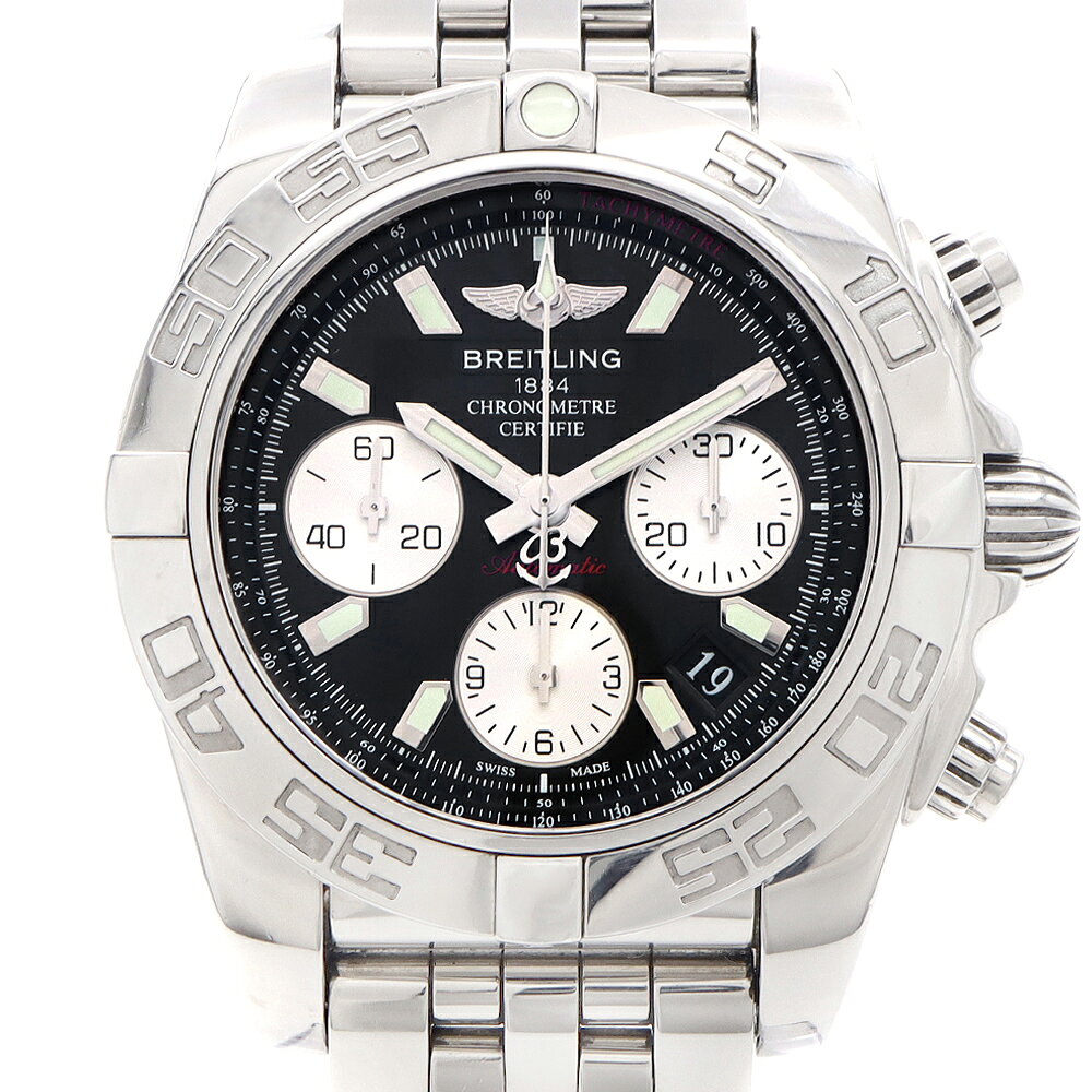 樂天商城 - BREITLING ブライトリング クロノマット 41 クロノグラフ AB0140 デイト 300m防水 黒 ブラック SS ステンレス メンズ 自動巻き【6ヶ月保証】【腕時計】【中古】