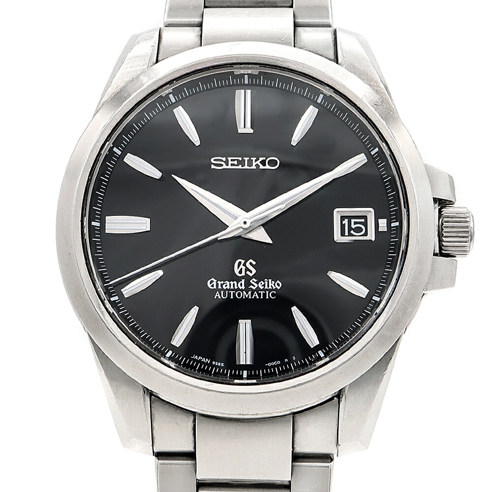 樂天商城 - 内部点検済 SEIKO セイコー GS グランドセイコー メカニカル 9S65-00C0 SBGR057 デイト 裏スケ 黒 ブラック SS ステンレス メンズ 自動巻き【6ヶ月保証】【腕時計】【中古】